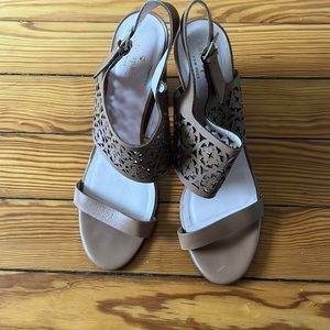 Kate Spade Camel Cut Out Heels